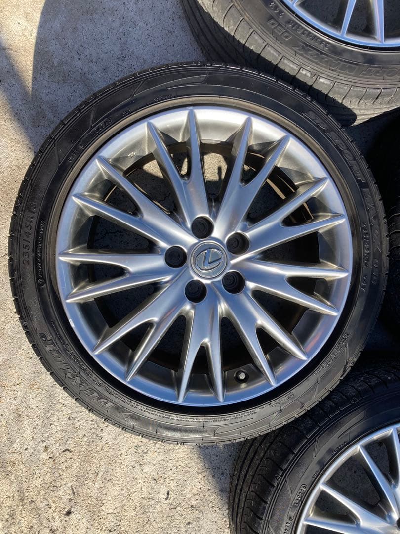 ぴかりんレクサス　10系　GS450h 純正18インチアルミホイル