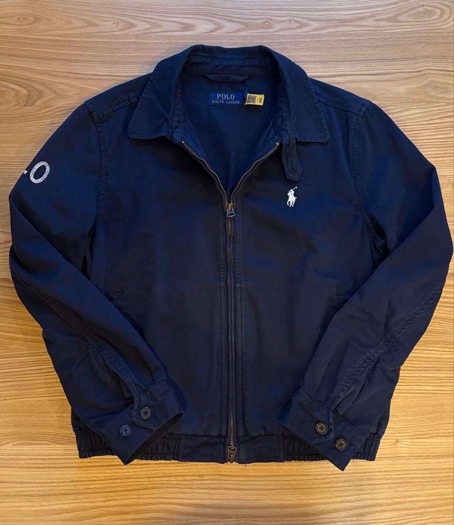 ポロラルフローレン ドリズラージャケット ダブルジップ ジャンパー ネイビー紺S