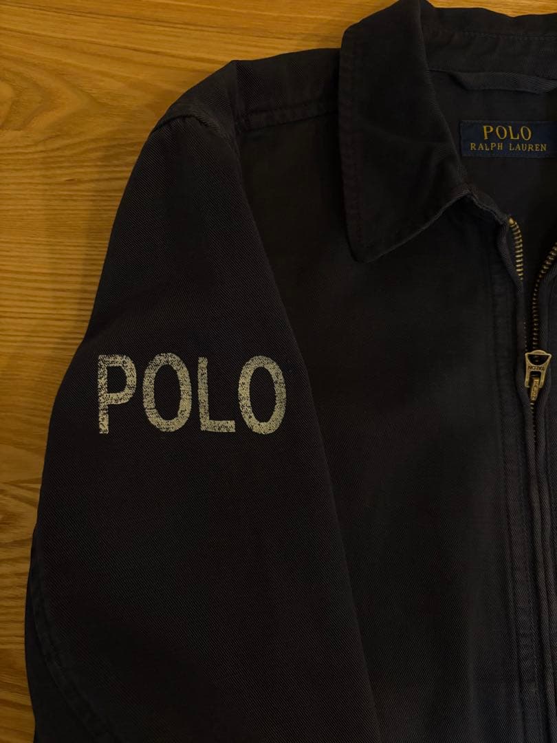 ポロラルフローレン ドリズラージャケット ダブルジップ ジャンパー ネイビー紺S