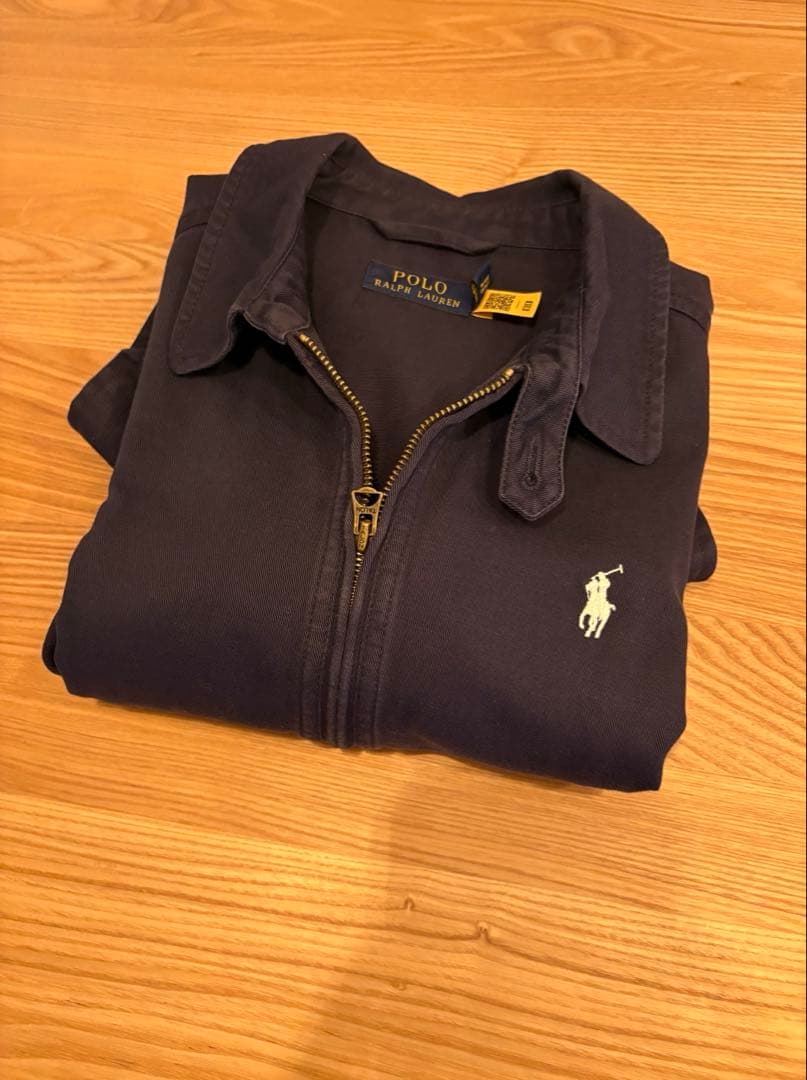 ポロラルフローレン ドリズラージャケット ダブルジップ ジャンパー ネイビー紺S