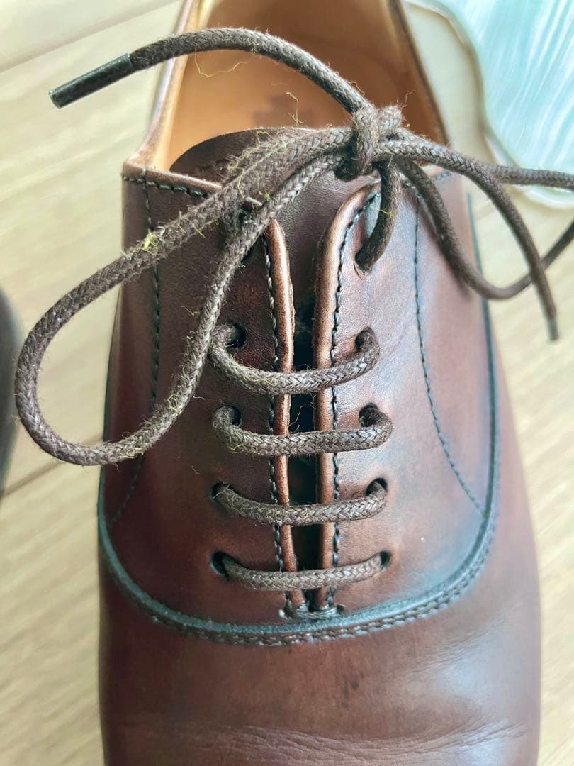 【美品】Berwick 1707 バーウィック ダークブラウン 革靴 4.5