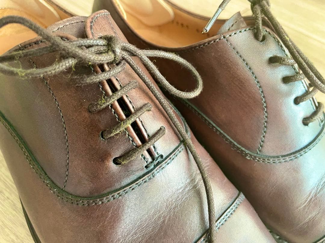 【美品】Berwick 1707 バーウィック ダークブラウン 革靴 4.5