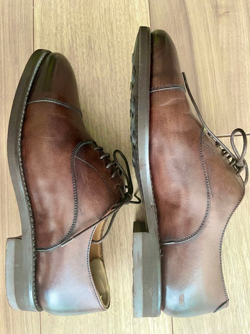 【美品】Berwick 1707 バーウィック ダークブラウン 革靴 4.5