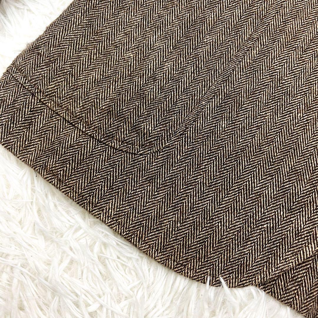 希少 美品 RRL ヘリンボーン テーラードジャケット エルボーパッチ ツイード