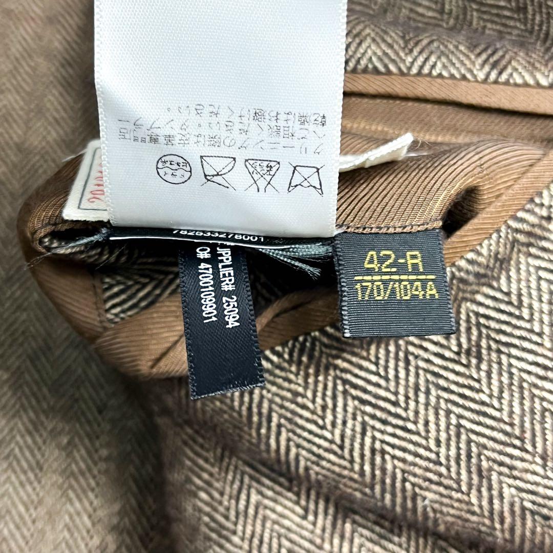 希少 美品 RRL ヘリンボーン テーラードジャケット エルボーパッチ ツイード
