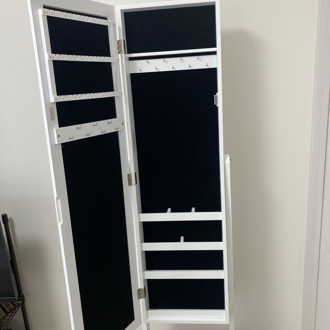 【美品】アクセサリー収納付き スタンドミラー SOPHIA 姿見