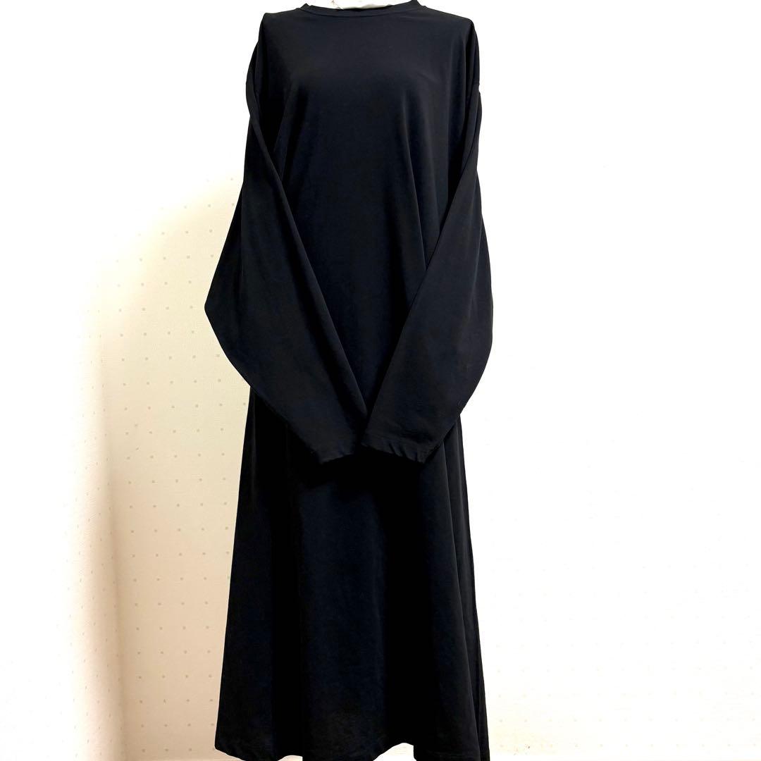 【新品】Curensology カレンソロジー　ツイストジャージワンピース　黒