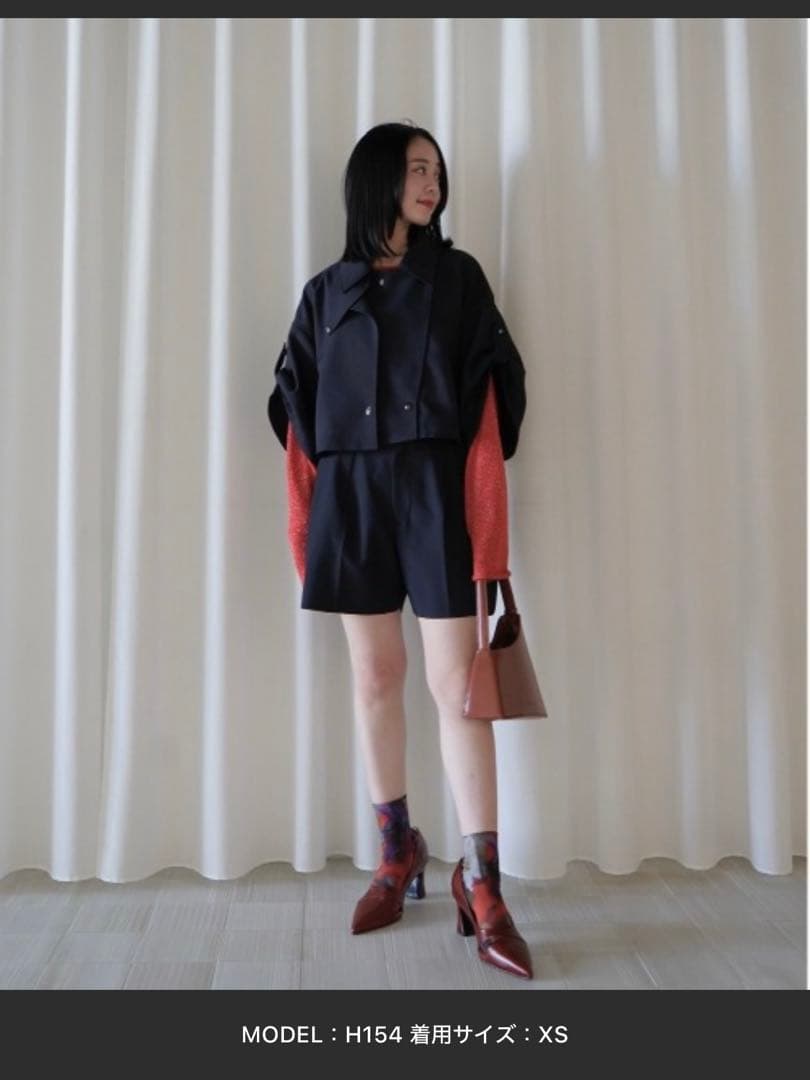 Ameri DIMENSIONAL SHORT PANTS ネイビーXS