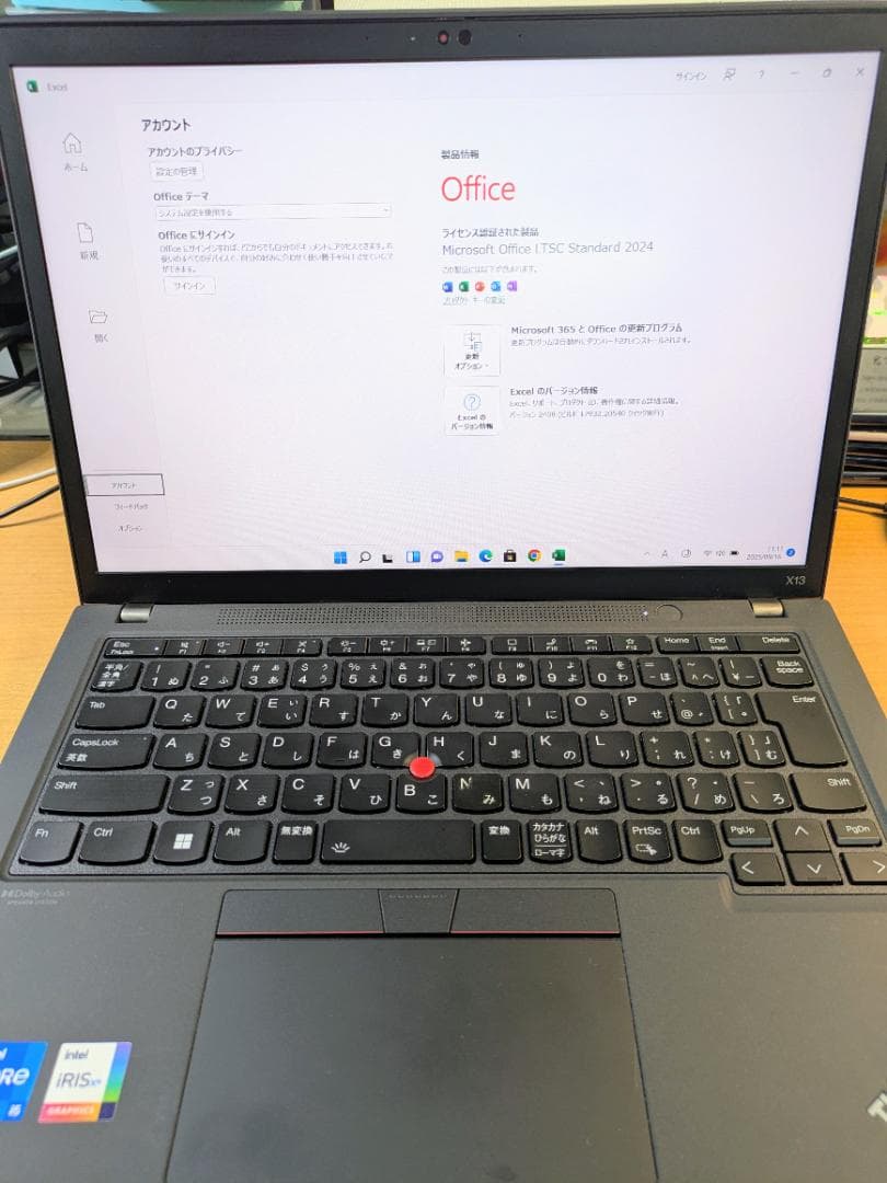 Windowsノート本体 Thinkpad X13 Gen2 i5-1145G7 16G+256GB