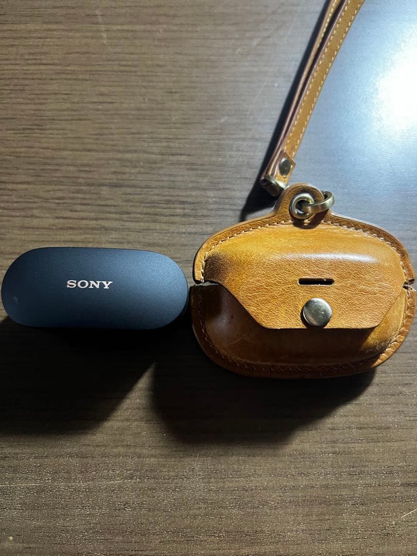 SONY ワイヤレスイヤホン ブラック WH-1000XM4 レザーケース付き