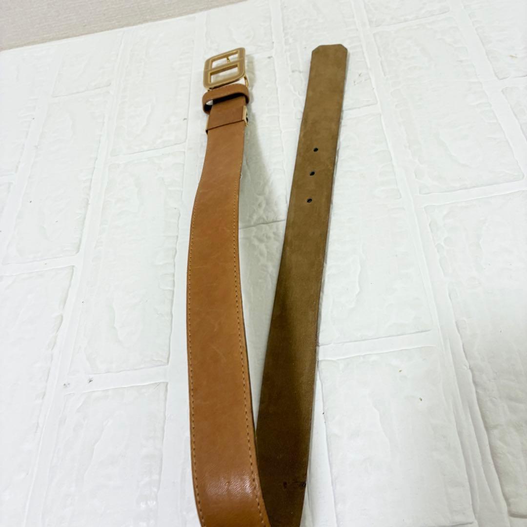 希少　Christian Dior ディオール ベルト　CDバックル　キャメル