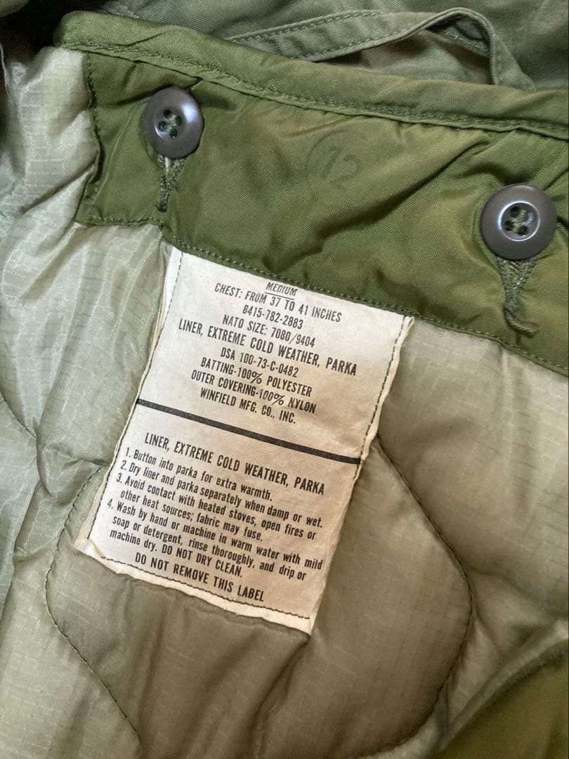米軍実物 M65 モッズコート サイズM シェル・ライナーセット
