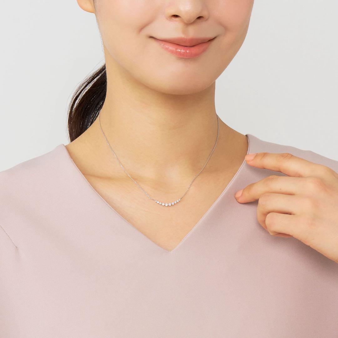 ヴァンドーム青山 プラチナ ダイヤモンド リュール ネックレス