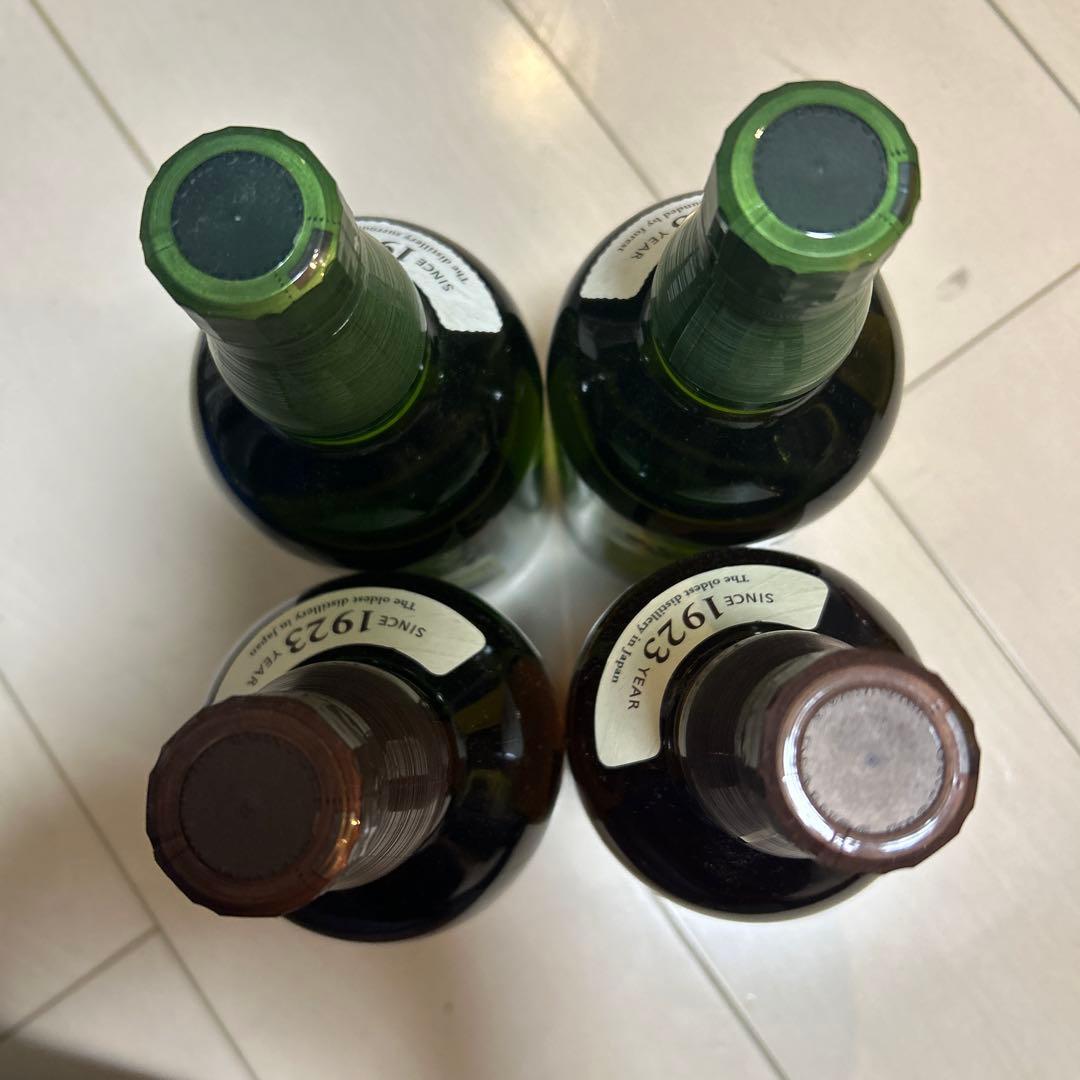 山崎　白州シングルモルトウイスキー 700ml 4本セット