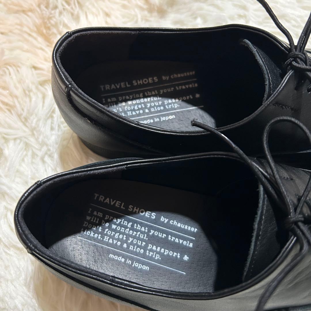 極美品✨ TRAVEL SHOES by chausser ストレートチップ 黒