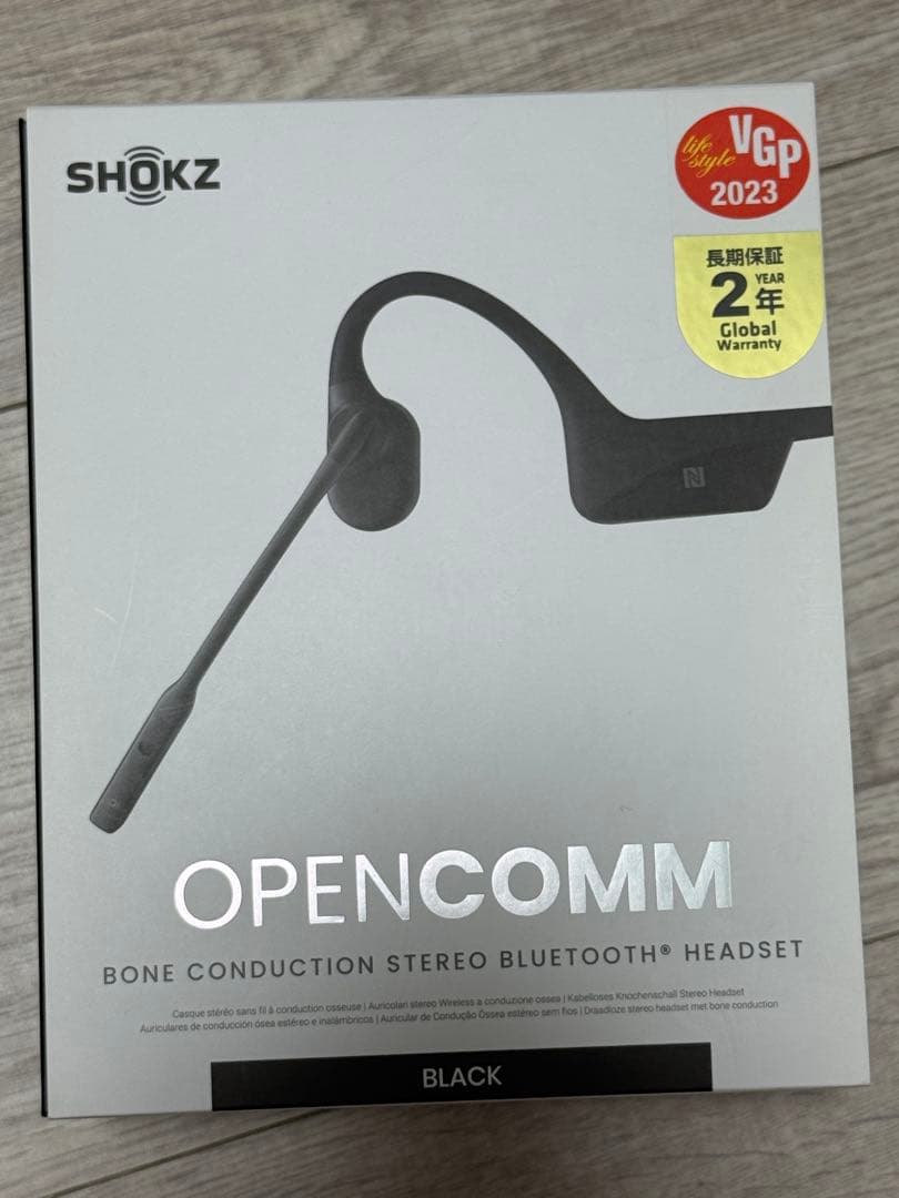 イヤホン SHOKZ OPENCOMM BLACK