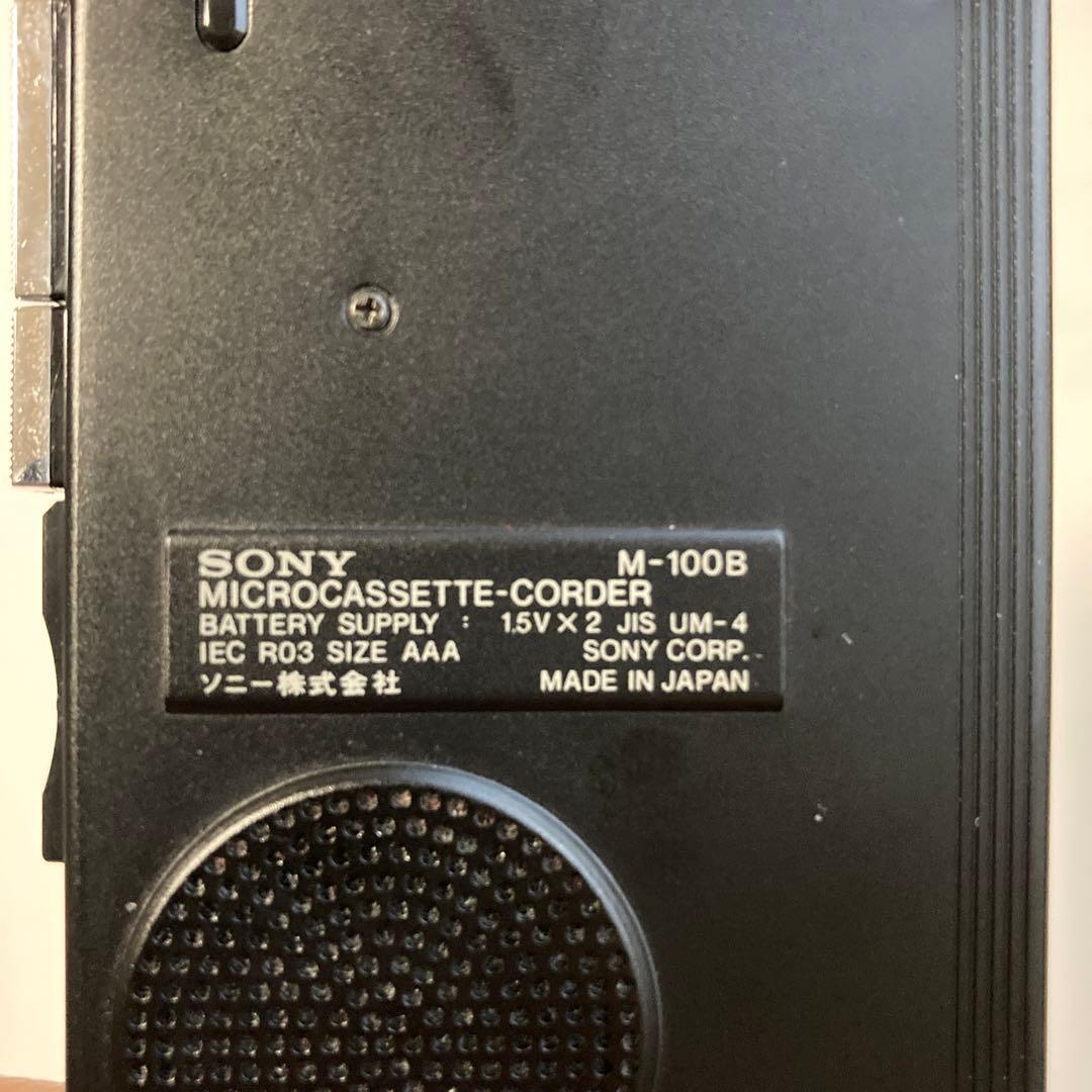 SONY M-100B(B) マイクロカセットレコーダー　動作不明