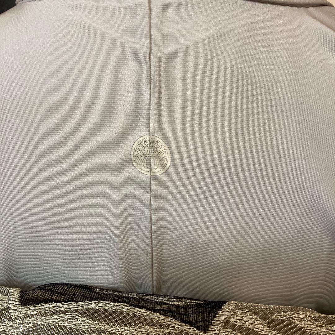 m*c様 皇室献上作家、熊谷慶雲作 グレー 雪の中の梅の花 付け下げ三つ紋いり