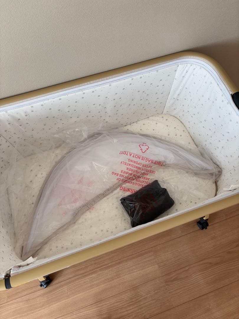 hzdmj ベビーベッド カーキ 折りたたみ 添い寝