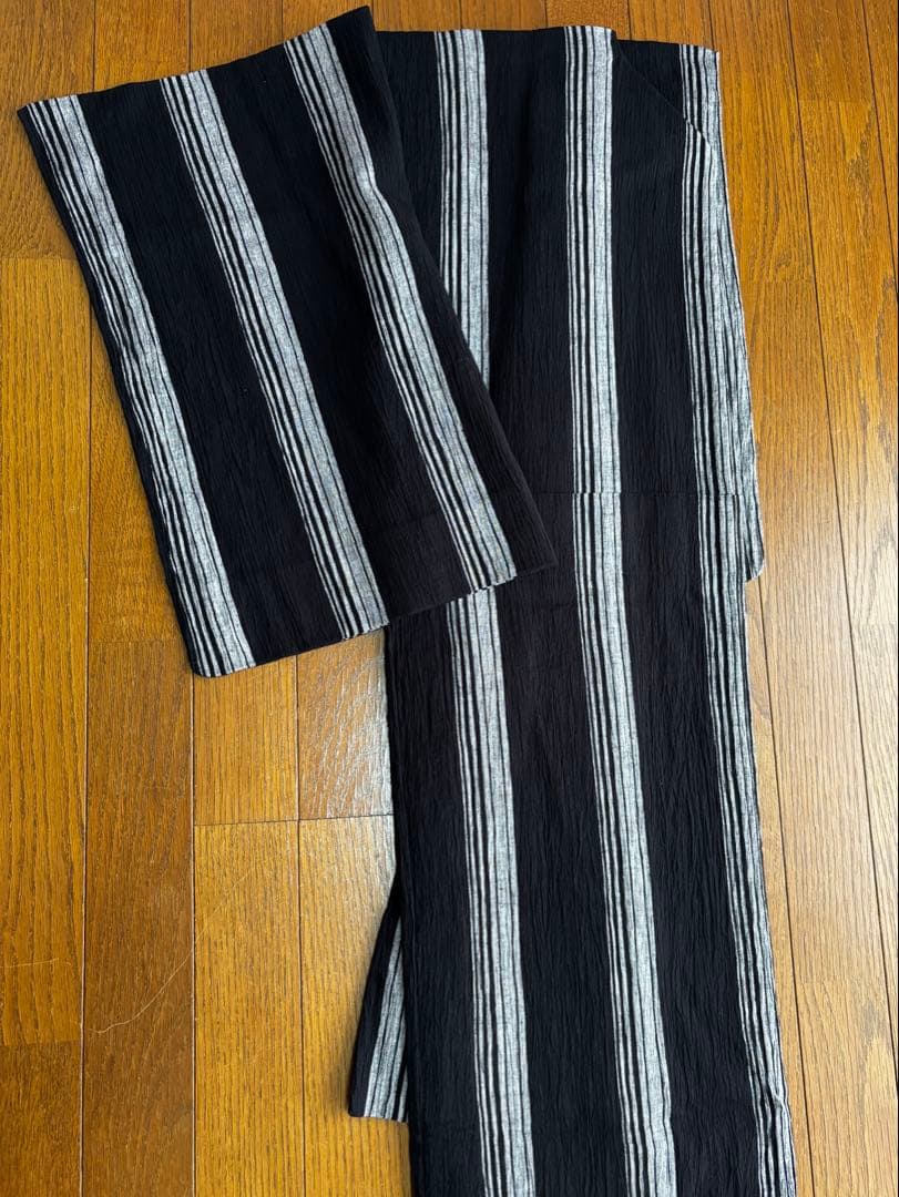 本日14時までのタイムSALE‼️近江縮　浴衣　夏着物　綿麻