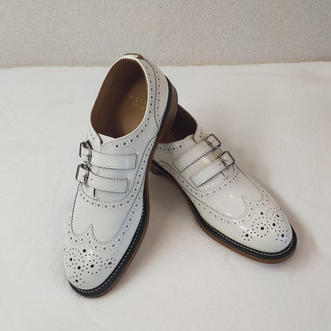 リーガル　ウィングチップ　ダブルモンクストラップ　メダリオン 24cm 未使用品