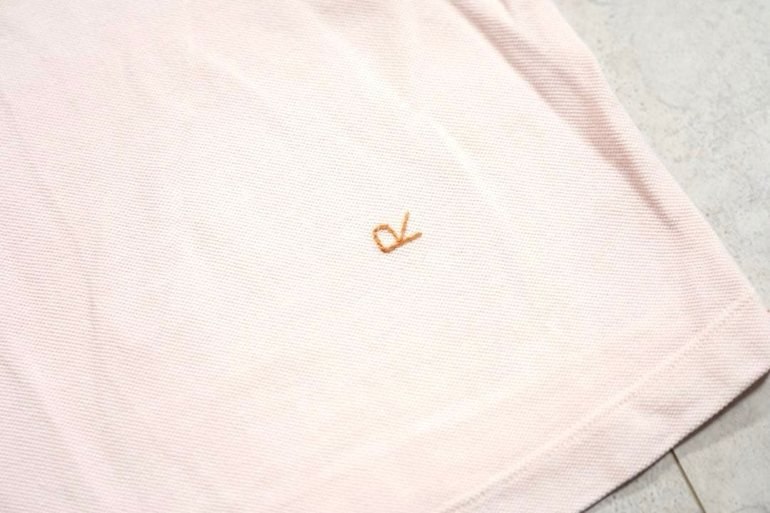 完売品✨45R カノコのMポロ 現行 コットン100% 山桜ピンク Free