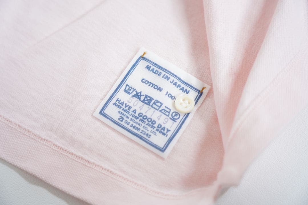 完売品✨45R カノコのMポロ 現行 コットン100% 山桜ピンク Free