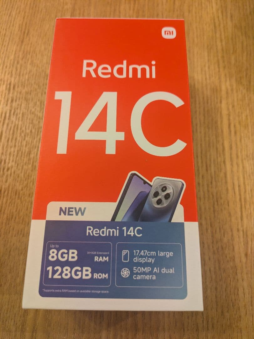 Redmi 14c　SIMフリースマートフォン 本体とショルダーケースのセット