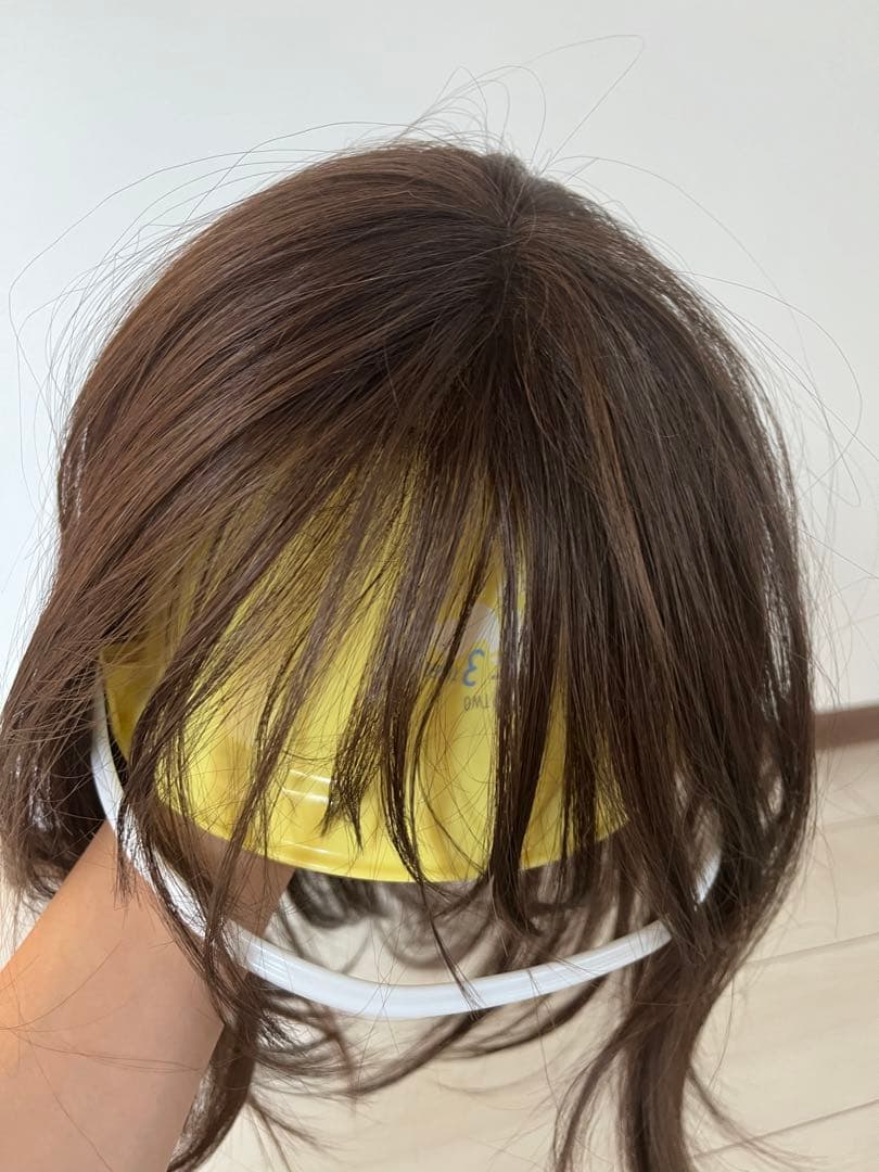 手植えトップカバー) サイドバング ルーズCカール (モースト原糸)