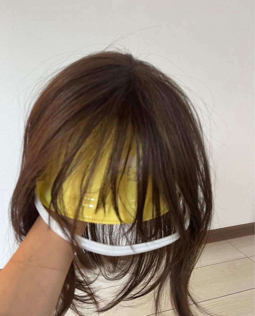 手植えトップカバー) サイドバング ルーズCカール (モースト原糸)