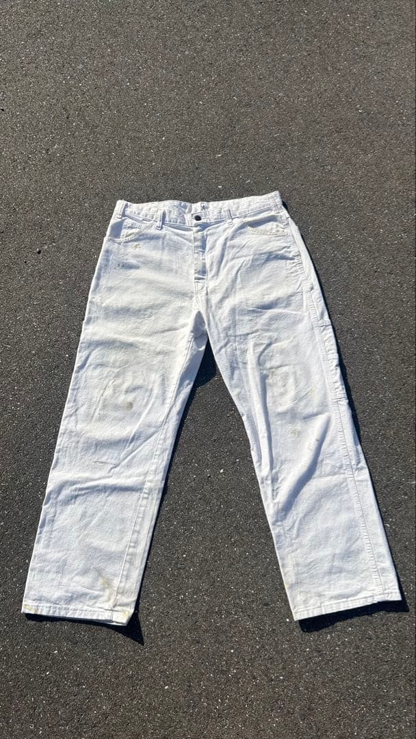 Dickies ペインターパンツ ホワイト W36 古着