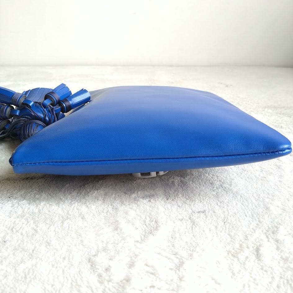 極美品　アニヤハインドマーチ　クラッチバッグ　ジョージアナ　ロイヤルブルー