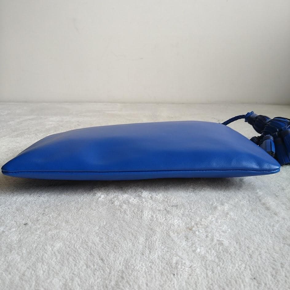 極美品　アニヤハインドマーチ　クラッチバッグ　ジョージアナ　ロイヤルブルー