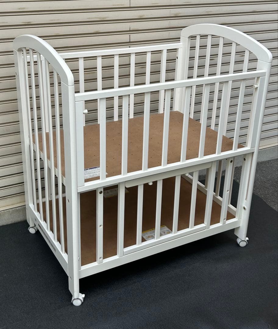 【引取・配達】カトージ　ベビーベッド　ミニタチベッド　ビアンコ2　大阪・尼崎