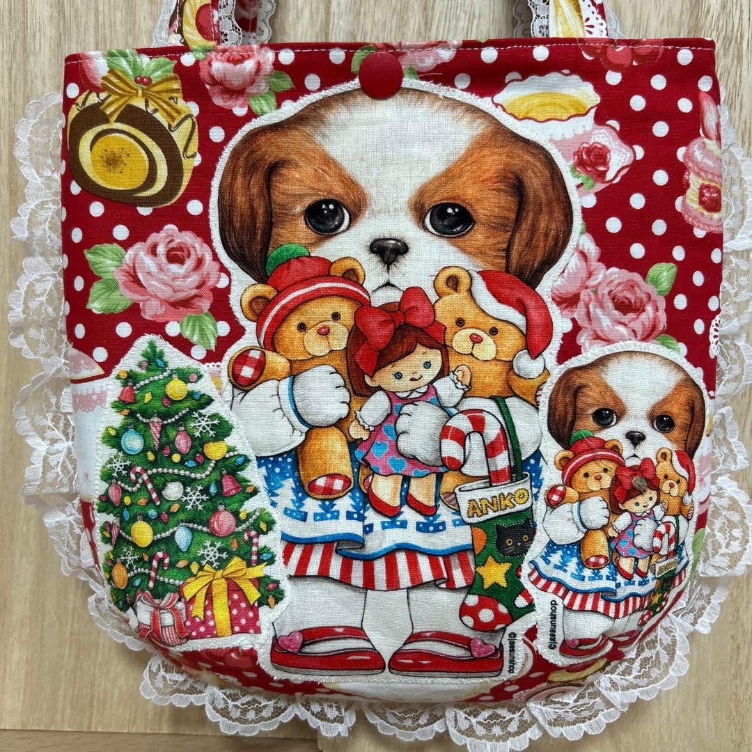 ハンドメイド　ころりんトート　コヤンイサムチョン☆両面クリスマスあんこちゃん☆