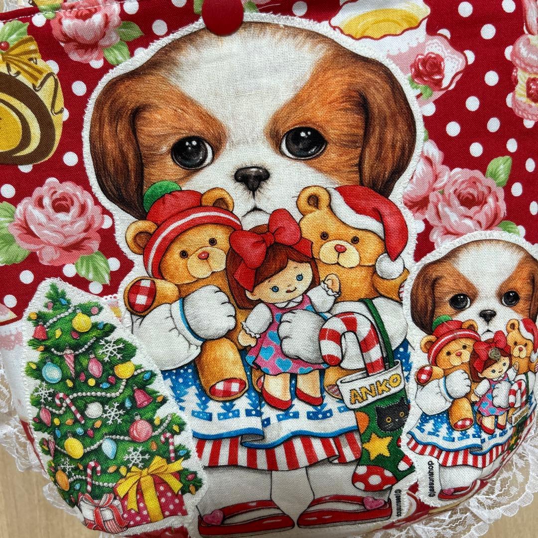 ハンドメイド　ころりんトート　コヤンイサムチョン☆両面クリスマスあんこちゃん☆