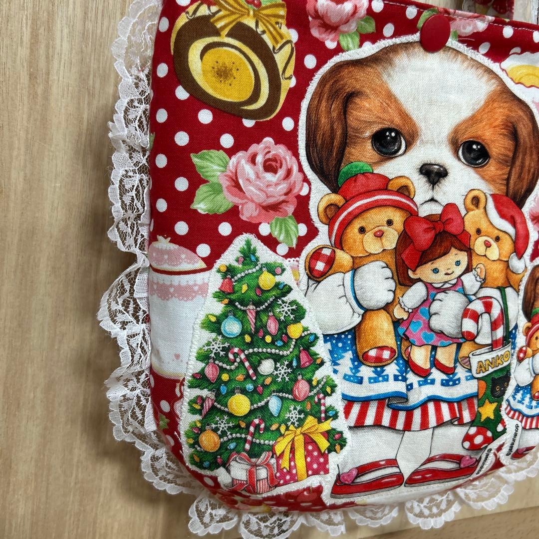 ハンドメイド　ころりんトート　コヤンイサムチョン☆両面クリスマスあんこちゃん☆