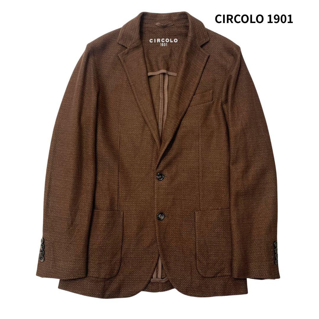 CIRCOLO1901 コットンリネン カラミ織り ジャージー ジャケット 48