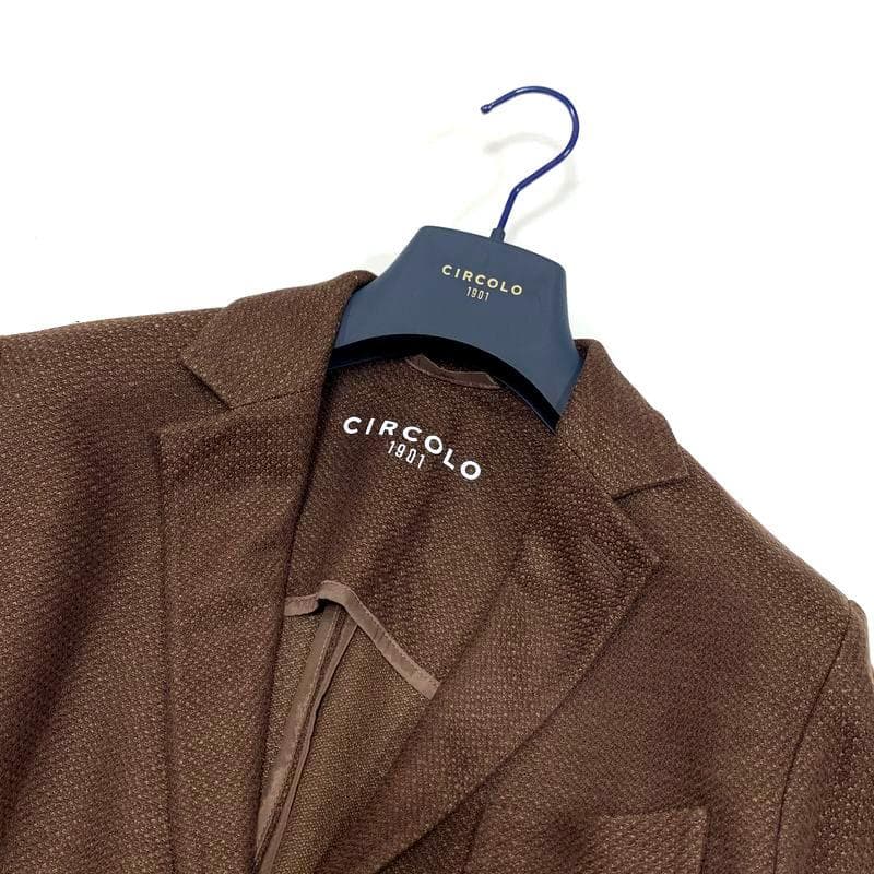 CIRCOLO1901 コットンリネン カラミ織り ジャージー ジャケット 48