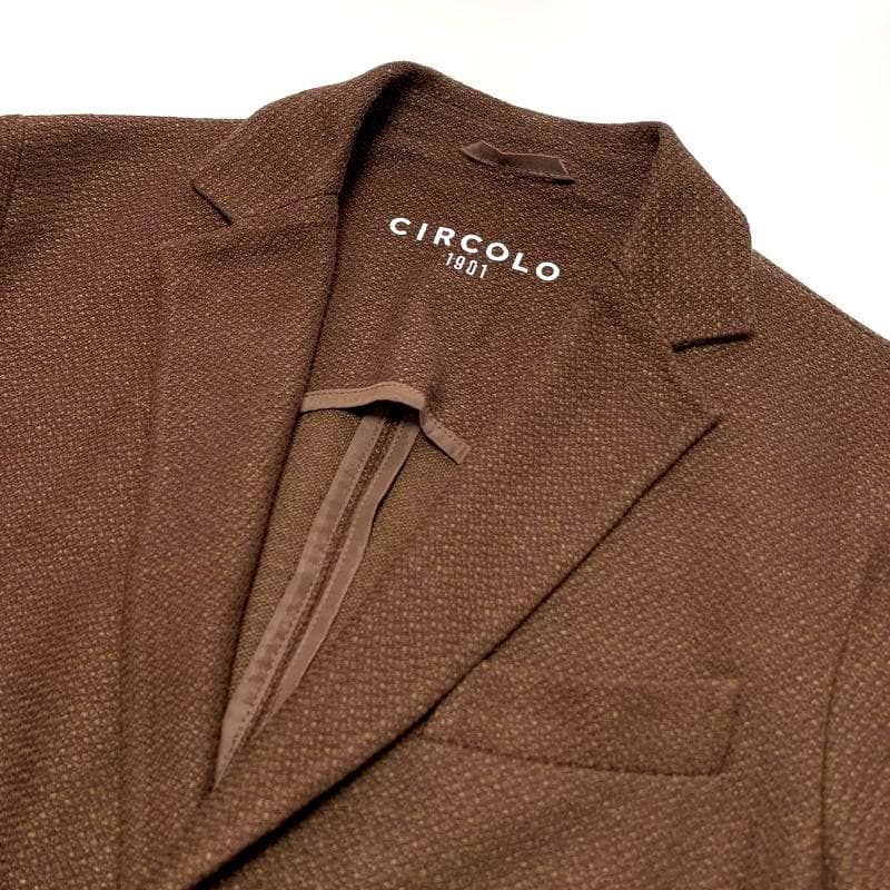 CIRCOLO1901 コットンリネン カラミ織り ジャージー ジャケット 48
