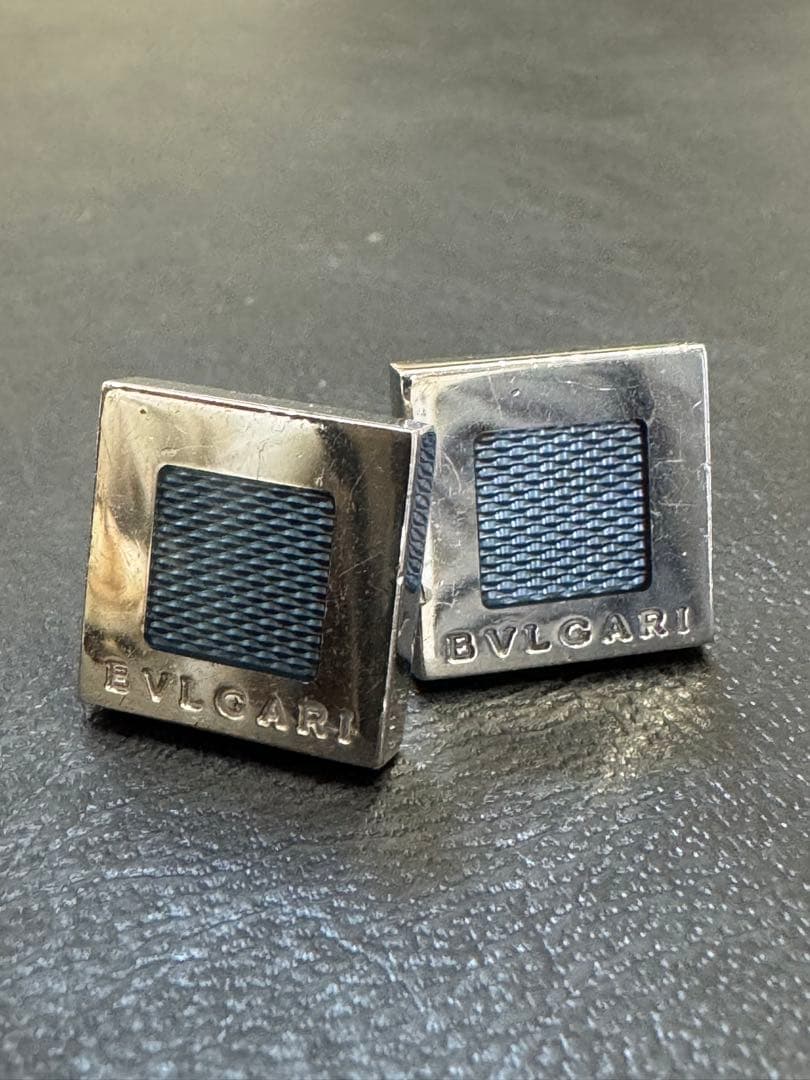 BVLGARI ネイビー カフリンクス