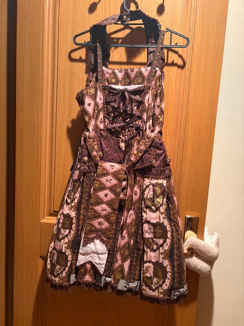 l*i様 Angelic Pretty チョコ柄ワンピース　カチューシャ付きセッ