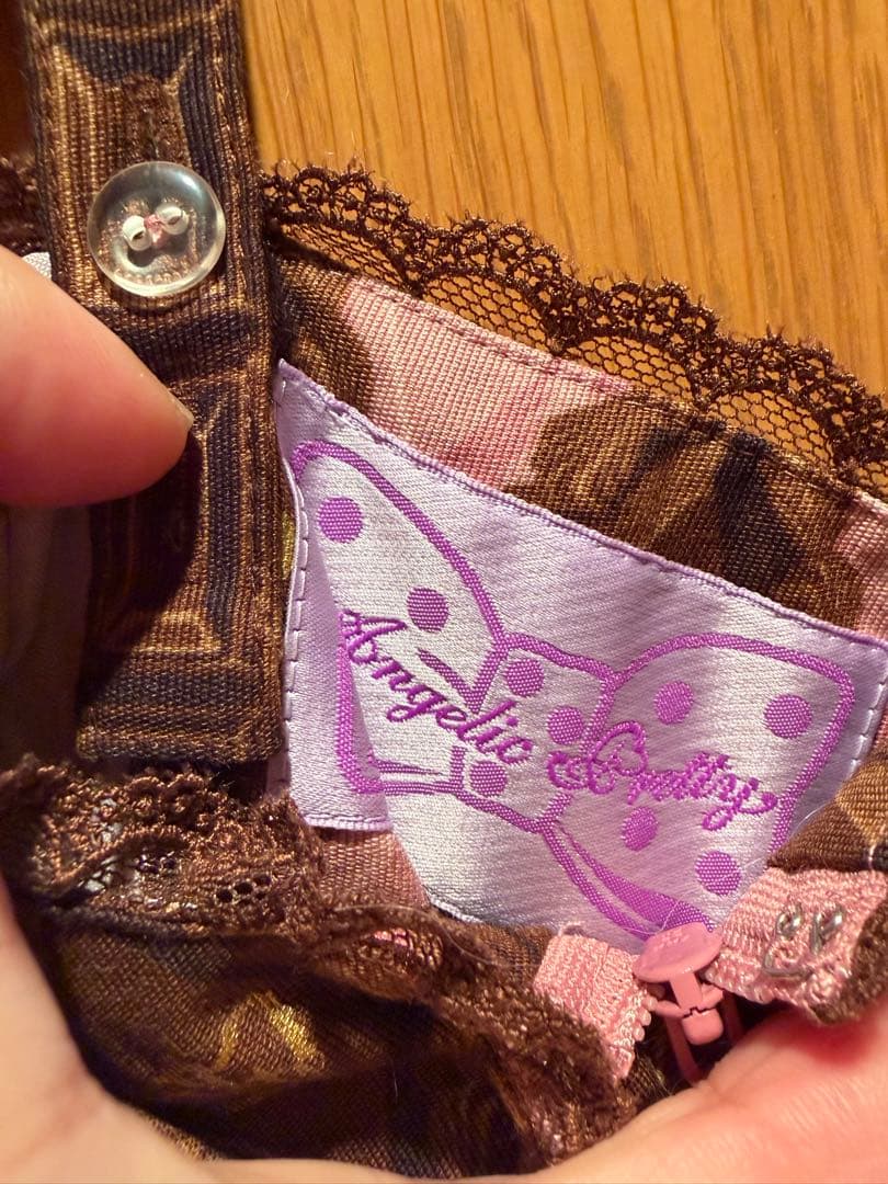 l*i様 Angelic Pretty チョコ柄ワンピース　カチューシャ付きセッ