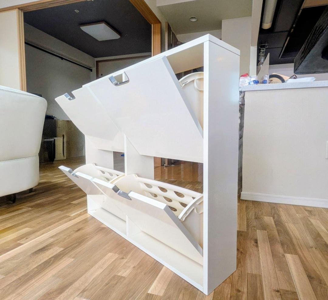 【美品・日焼けあり】IKEA STALL ステル シューズボックス スリム