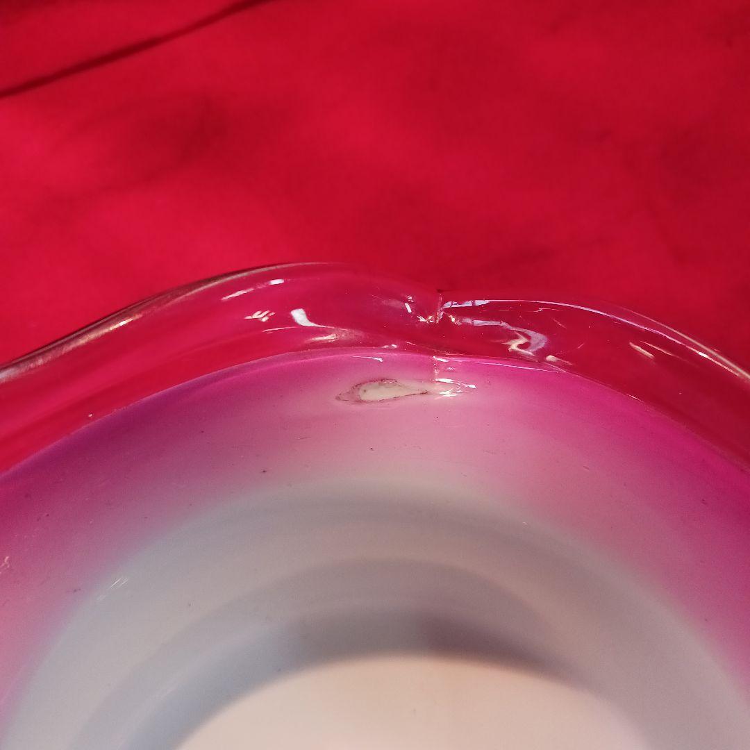 大正時代　ガラス　脚付き鉢　希少