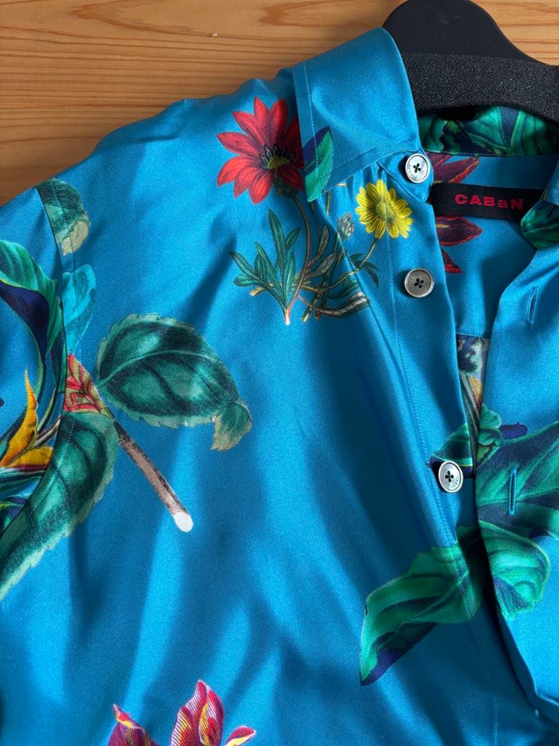 お値下げ トゥモローランド CABaN シルクツイル IBIZAプリントシャツ
