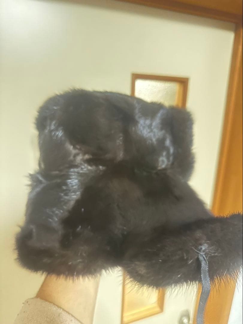 ウシャーンカ( шапка ушанка) シベリアミンクの天然毛皮