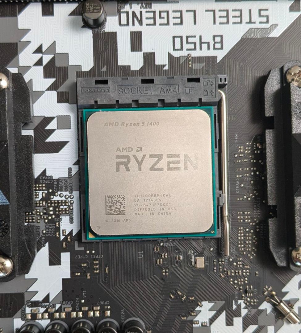 B450 Steel Legend＋Ryzen 5 1400