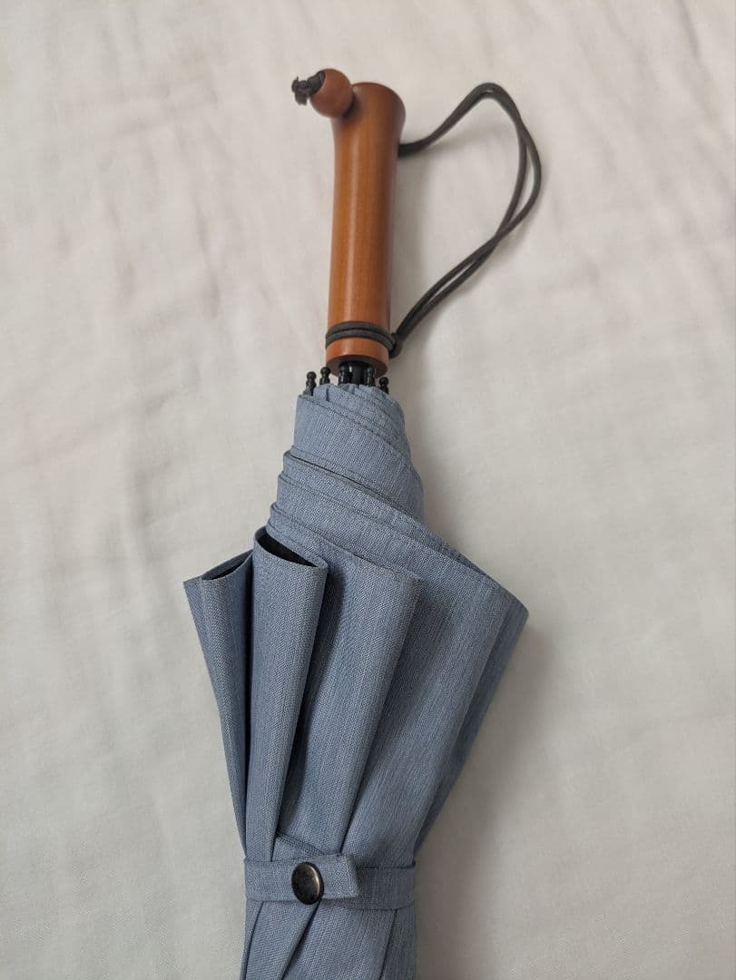 サンバリア100 日傘　2 段折り フロストブルー