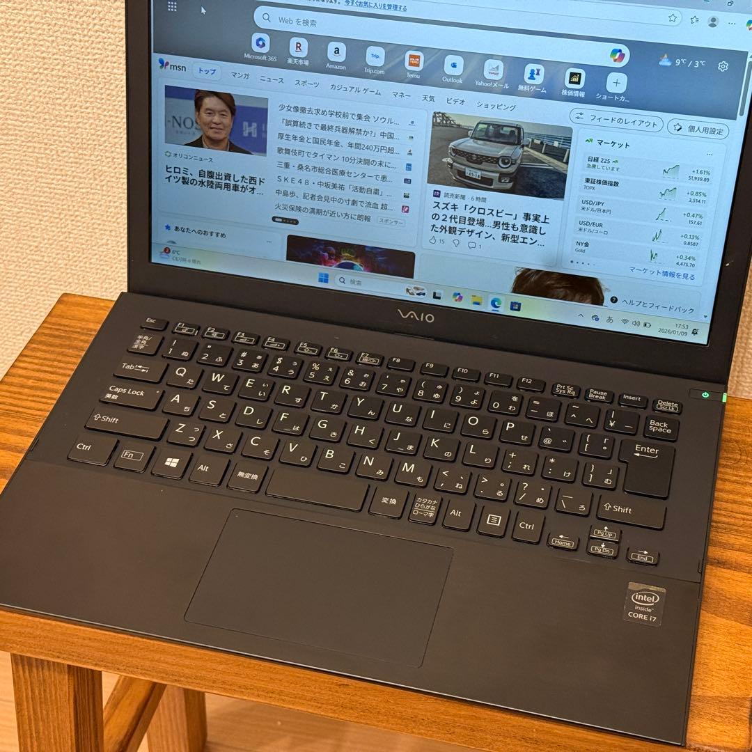 【稼動品】VAIO Pro 13 13型 Core i7 Windows11
